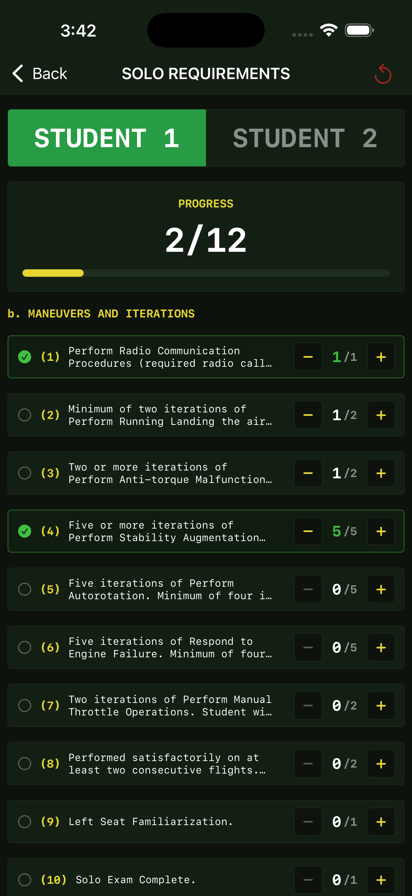Solo Requirements Tracker